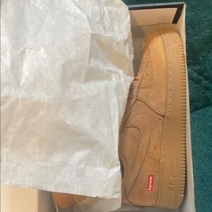 Supreme Tan Sneakers Minimalist Design